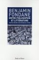 BENJAMIN FONDANE  -  ENTRE PHILOSOPHIE ET LITTERATURE 